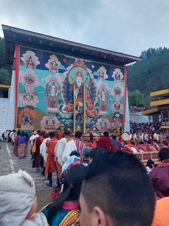 People attending Paro Tshechu - Festival Experience